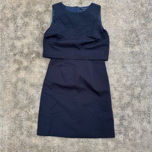 Navy Sleeveless Dress